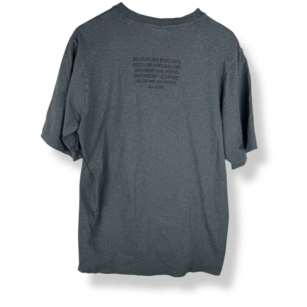 Adidas Big Self All Heart T Shirt Dark Gray Mens Size‎ Large Skater Streetwear